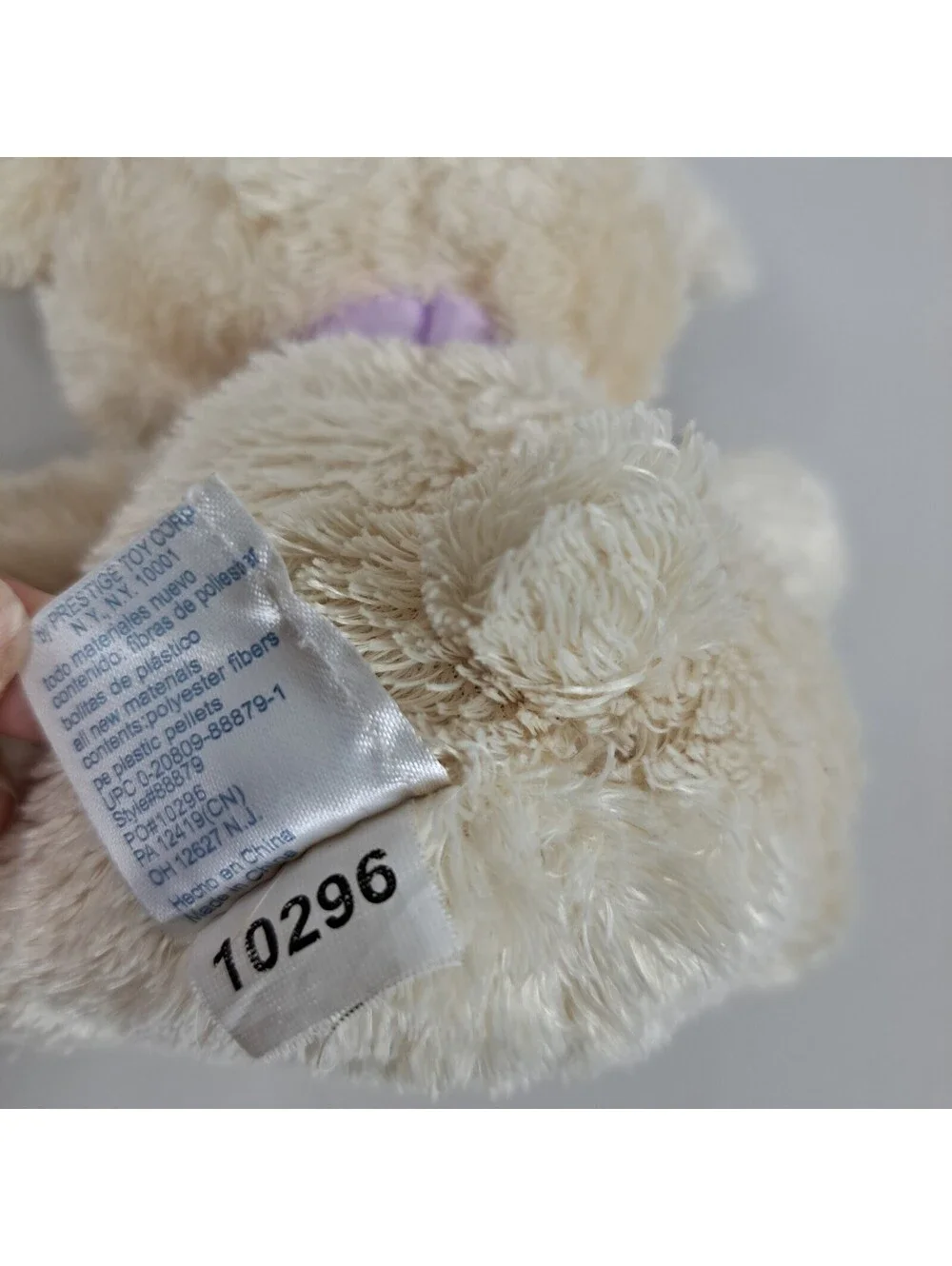Child Of Mine Carters Baby Beige Koala Stuffed Animal Purple Bow Plush Lovey
